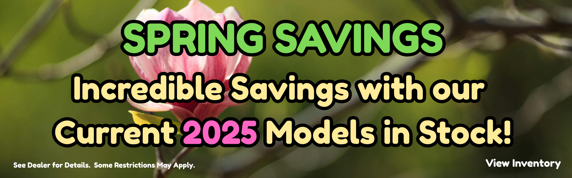 Spring sell down 2025 models March 2026